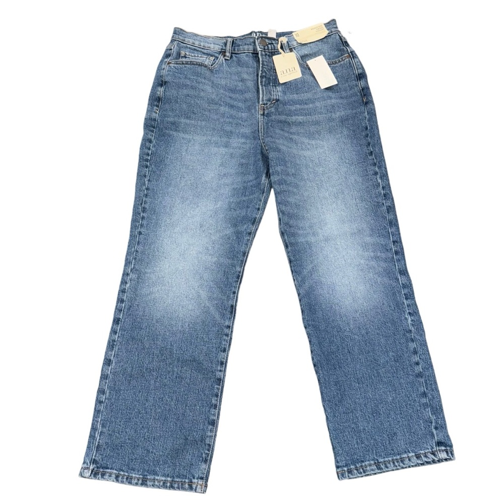 a.n.a Women’s Size 10 Highest-Rise Vintage Straight Leg Jean In Dark Trail NWT